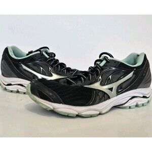 Mizuno Shoes Womens 6.5 Wave Inspire 14  Athletic Sneakers Blue Teal Mesh